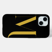 Unieke extra grote monogramprint Case-Mate iPhone case (Achterkant (horizontaal))