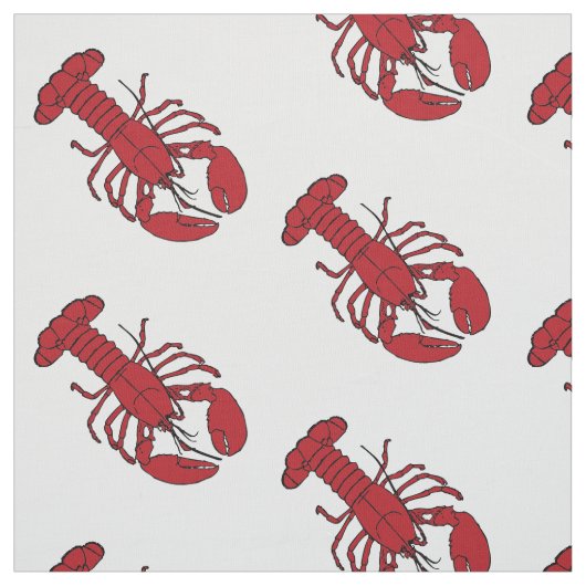 Unieke fabric Lobster Stof (Swatch)