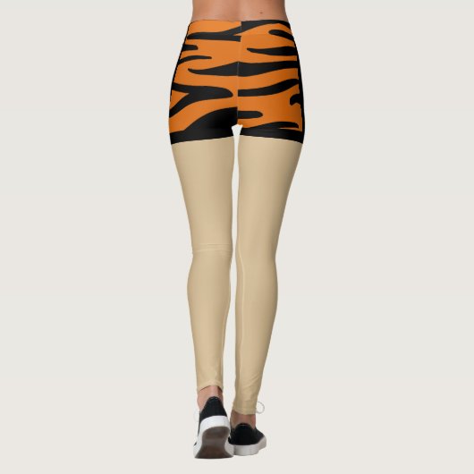 Unieke fake shorts met rits Dierlijke Cheetah Leggings (Achterkant)