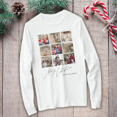 Unieke familiefoto Joyful Christmas gepersonalisee T-shirt