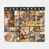 Unieke familienaam 20 Eenvoudig fotocollage Fleece Deken (Voorkant (Horizontaal))