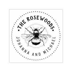 Unieke familienaam  zelfinktende stempel