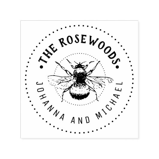 Unieke familienaam  zelfinktende stempel (Design)