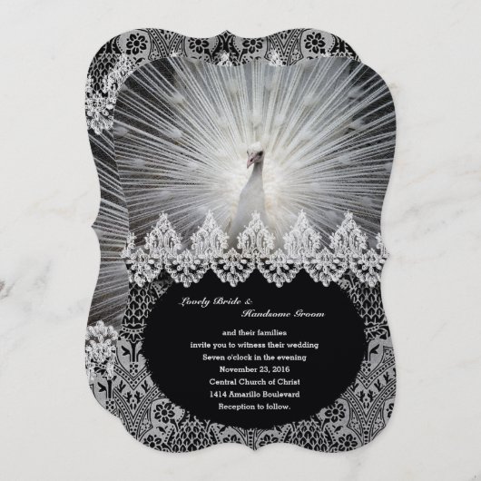 Unieke Fancy uitnodiging voor bruiloft via White P (Voorkant / Achterkant)