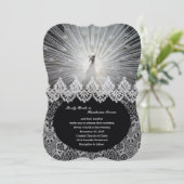 Unieke Fancy uitnodiging voor bruiloft via White P (Staand voorkant)