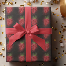 Unieke faux glitter aardbei