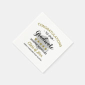 Unieke felicitaties Afstuderen Graduation Party Servet (Hoek)