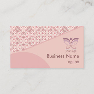 Unieke Feminine Geometric Pattern QR Code Logo Visitekaartje