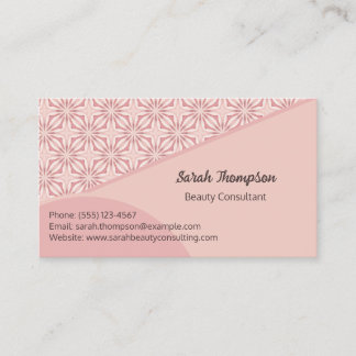 Unieke Feminine Geometrische Patrooncode QR Visitekaartje