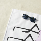 Unieke Flamingo Strandlaken (In situ)