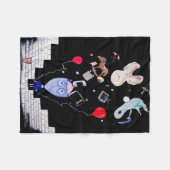 Unieke Fleece Deken. Pink's Wall. Deken (Voorkant (Horizontaal))