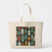Unieke fleskunst grote tote bag (Achterkant)
