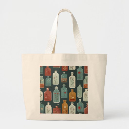 Unieke fleskunst grote tote bag (Voorkant)