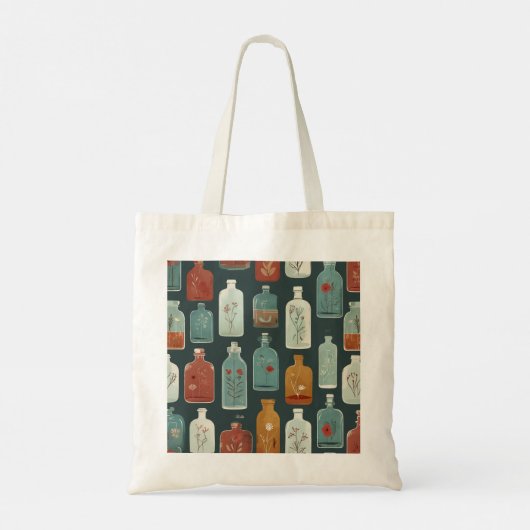 Unieke fleskunst tote bag (Achterkant)
