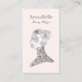 Unieke Floral Face Beauty Visitekaartje (Voorkant)