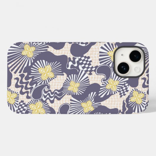Unieke Floral iPhone Case (Achterkant (horizontaal))
