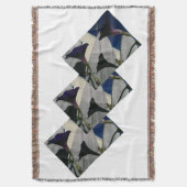 Unieke Floral Throw Blanket Deken (Voorkant Verticaal)