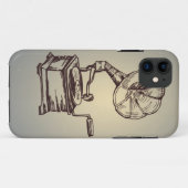 Unieke fonograaf. Retro Style Gramophone Case-Mate iPhone Case (Achterkant (horizontaal))