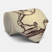 Unieke fonograaf. Retro Style Gramophone Stropdas (Opgerold)