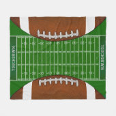 Unieke Football voor Footballs Fleece Deken (Voorkant (Horizontaal))