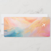 Unieke foto Bewaar de datum instapkaart Wereldkaar Kaart (Achterkant)