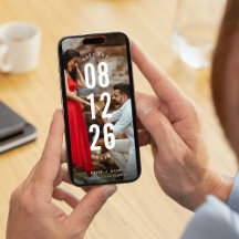 Unieke foto bruiloft Bewaar de datum