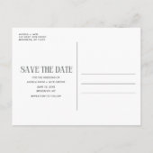 Unieke Foto Budget Wedding Save the Date Aankondigingskaart (Achterkant)