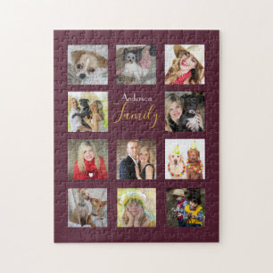 Unieke foto-cadeau - Jigzaag Puzzle Collage Legpuzzel