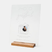 Unieke foto Gastenboek Camera Acryl teken Acryl Bord (Hoek)