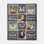 Unieke foto-inkuilherdenking bij het liefhebben va fleece deken (Voorkant)