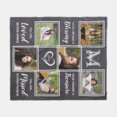 Unieke foto-inkuilherdenking bij het liefhebben va fleece deken (Voorkant (Horizontaal))