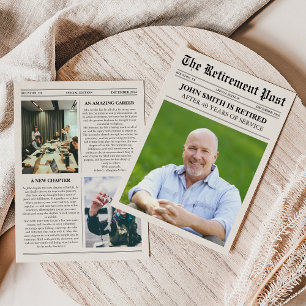 Unieke Foto Krant Pensioenkaart