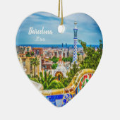 Unieke foto van Barcelona Modern Art Keramisch Ornament (Rechts)