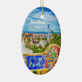 Unieke foto van Barcelona Modern Art Keramisch Ornament (Rechts)