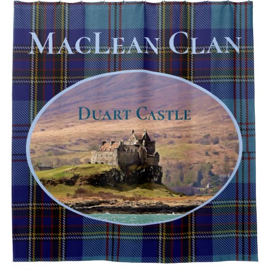 Unieke foto van de Duart Castle van MacLean Clan Douchegordijn (Voorkant)