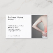 Unieke foto van de vrouwelijke achterdokter visitekaartje (Voorkant)