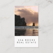 Unieke foto van Estate Agent Rocks Ocean Beach Visitekaartje (Voorkant)