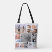 Unieke fotocollage gepersonaliseerd tote bag (Achterkant)