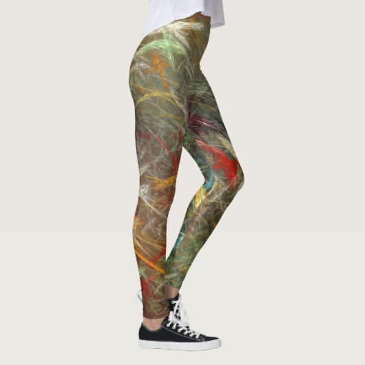 Unieke Fractal Artwork Leggings (Rechts)