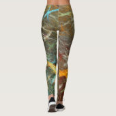 Unieke Fractal Artwork Leggings (Achterkant)