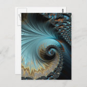 Unieke fractal - zonder titel briefkaart (Voorkant / Achterkant)