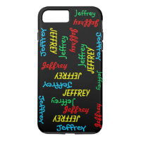 Unieke Fun Herhalingsnamen op zwart, speciaal gepe