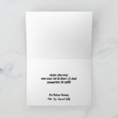 Unieke Funny Christmas Falcon Holiday Kaart (Binnen)