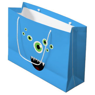 Unieke Funny Crazy Cute Blue Monster Groot Cadeauzakje