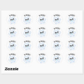 Unieke Funny Snowflake Pun Ronde Sticker (Vel)