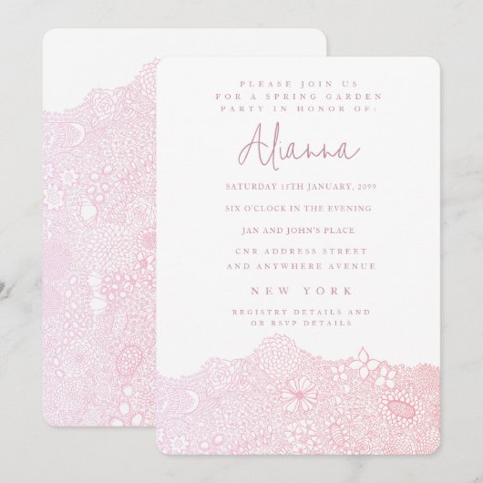 Unieke Garden Scene Artiest Verjaardag Delicate Pi Kaart (Voorkant / Achterkant)