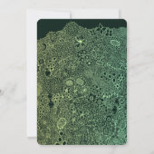 Unieke Garden Scene Artiest Verjaardagsfeest Kaart (Achterkant)