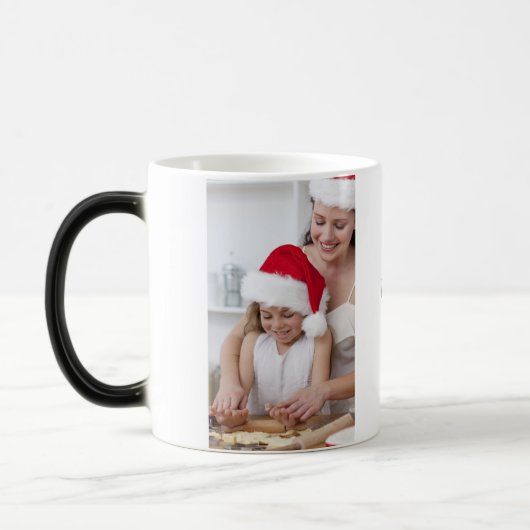 Unieke gave | met heet water vullen om afbeelding  magische mok (Links)