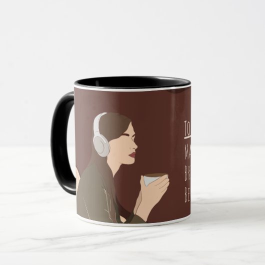 Unieke gedrukte mokken om je dag op te fleuren (Voorkant links)