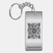 Unieke geïnspireerde Keltische knoop Sleutelhanger (Voorkant Links)